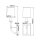 Applique de salle de bain hauteur 40,6 cm IP44 chrome blanc
