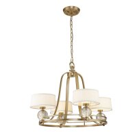 Lustre métal verre LED G9 Ø 77,5 cm 3000 K...