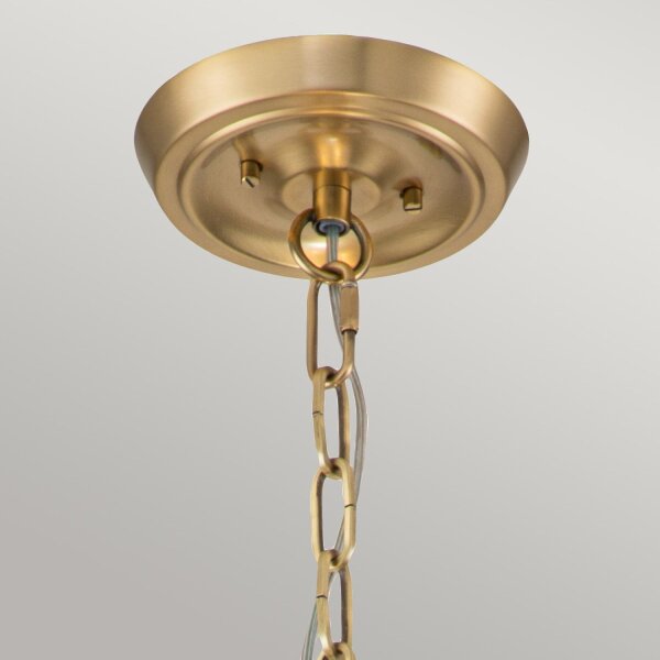 Suspension verre métal ronde D : 58,4 cm 4x E27 faible éblouissement