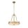 Suspension verre métal ronde D : 58,4 cm 4x E27 faible éblouissement