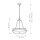 Suspension verre métal ronde D : 58,4 cm 4x E27 faible éblouissement