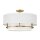 Lampe de plafonnier tissu métal D : 58,4 cm en laiton blanc 4x E14