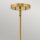 Lampe de plafonnier tissu métal D : 58,4 cm en laiton blanc 4x E14