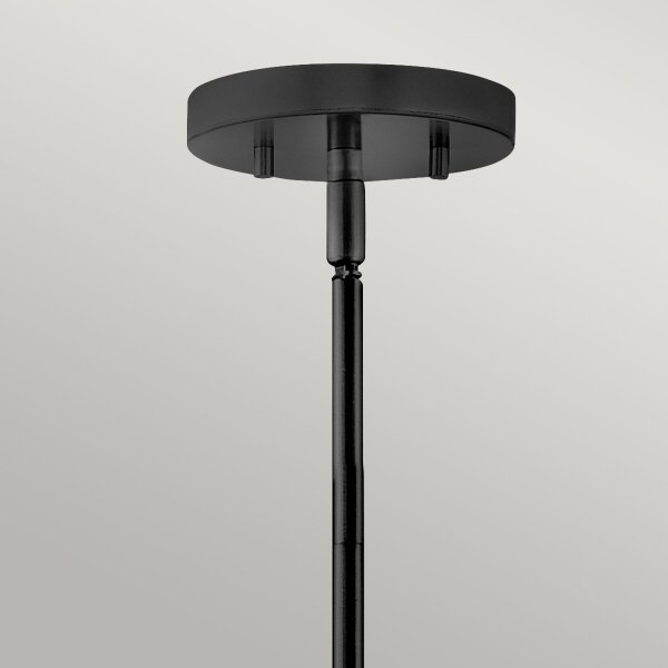 Lampe de plafonnier Tissu Métal Ø 40,6 cm Blanc Noir 3x E14