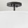 Lampe de plafonnier Tissu Métal Ø 40,6 cm Blanc Noir 3x E14