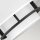 Lampe de plafonnier Tissu Métal Ø 40,6 cm Blanc Noir 3x E14