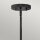 Lampe de plafonnier Tissu Métal Ø 40,6 cm Blanc Noir 3x E14