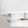 Plafonnier tissu métal rond Ø 40,6 cm 3x E14 blanc nickel