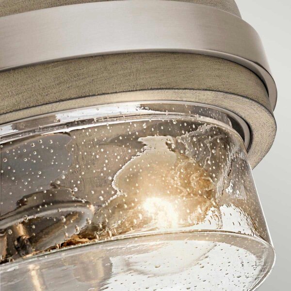 Lampe de plafonnier intérieur rond D : 30,5 cm métal verre 1x E27