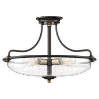 Lampe de plafonnier métal verre D : 52,8 cm E27...
