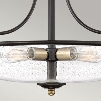 Lampe de plafonnier métal verre D : 52,8 cm E27...