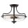 Lampe de plafonnier métal verre rond D : 42,2 cm E27 3-flamme