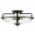 Lampe de plafonnier verre métal E27 rond Ø 42,2 cm 3-flamme