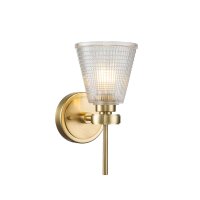 Torche murale salle de bain métal verre H : 26 cm...