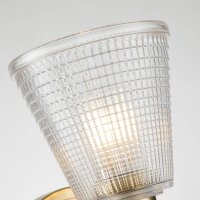 Torche murale salle de bain métal verre H : 26 cm...