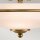Art Nouveau Lampe plafond verre en laiton antique blanc Ø 42,2 cm