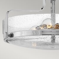 Plafonnier métal verre E27 rond Ø 45,6 cm...