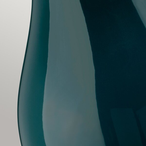 Lampe de table tissu céramique E27 hauteur 73,5 cm vert bleu
