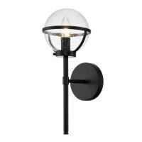 Lampe de salle de bain métal verre IP44 hauteur...