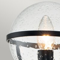 Lampe de salle de bain métal verre IP44 hauteur...