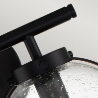 Lampe de salle de bain verre métal IP44 largeur...