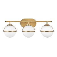 Lampe de salle de bain verre métal E14 IP44 L :...
