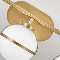 Lampe de salle de bain verre métal E14 IP44 L :...