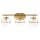 Luminaire de salle de bain mural IP44 60,6 cm de long en laiton antique