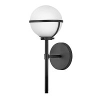 Applique salle de bain H : 40,3 cm IP44 noir blanc...