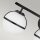 Lampe de salle de bain murale IP44 60,6 cm de large métal verre E14