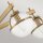 Lampe de salle de bain plafond verre métal E14 IP44 largeur 81,3 cm