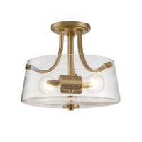 Lampe de plafonnier verre abat-jour Ø 31,3 cm en...