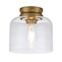 Lampe de plafonnier petit m&eacute;tal verre &Oslash;...