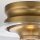 Lampe de plafonnier petit métal verre Ø 22,9 cm en laiton bruni