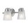 Applique murale miroir LED G9 IP44 L : 34,5 cm Métal verre en chrome