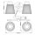Applique murale miroir LED G9 IP44 L : 34,5 cm Métal verre en chrome