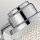 Lampe de salle de bain murale avec LED G9 IP44 hauteur 16 cm métal verre