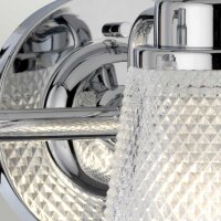 Luminaire de salle de bain mural IP44 54,5 cm de large...