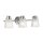 Luminaire de salle de bain mural IP44 54,5 cm de large avec 3x G9 LED