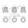Luminaire de salle de bain mural IP44 54,5 cm de large avec 3x G9 LED
