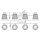 Lampe de salle de bain LED G9 IP44 3000 K L : 81,8 cm Chrome VARDA