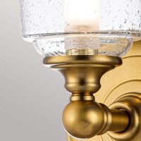 Lampe de salle de bain murale LED G9 IP44 blanc chaud...