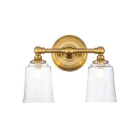 Applique salle de bain LED G9 IP44 L : 33 cm en laiton