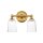 Applique salle de bain LED G9 IP44 L : 33 cm en laiton
