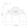 Applique salle de bain LED G9 IP44 L : 33 cm en laiton