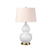 Lampe de table c&eacute;ramique tissu 64 cm E27...