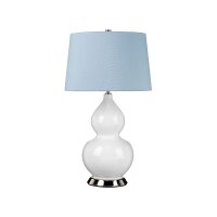 Lampe de table céramique tissu E27 hauteur 64 cm...