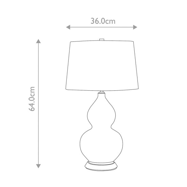 Lampe de table Blanc Jaune Céramique Tissu E27 64 cm Rétro WINTA