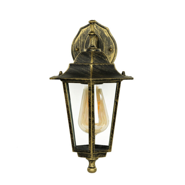 Lanterne murale dextérieur Rustique Or Antique PARIS