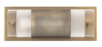 Applique murale verre métal L : 24 cm petit en bronze